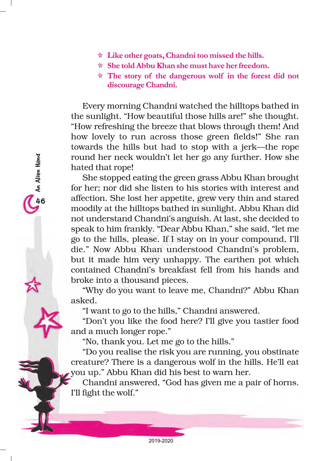 Chandni NCERT Book Of Class 7 English An Alien Hand